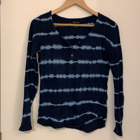Lucky Brand Tops - Lucky Brand Blue Tie Dye Top